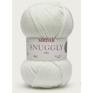 SIRDAR Snuggly 4 ply yarn Ivory Color 247 Yards per Skien 50g (7) NEW.